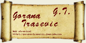 Gorana Trašević vizit kartica